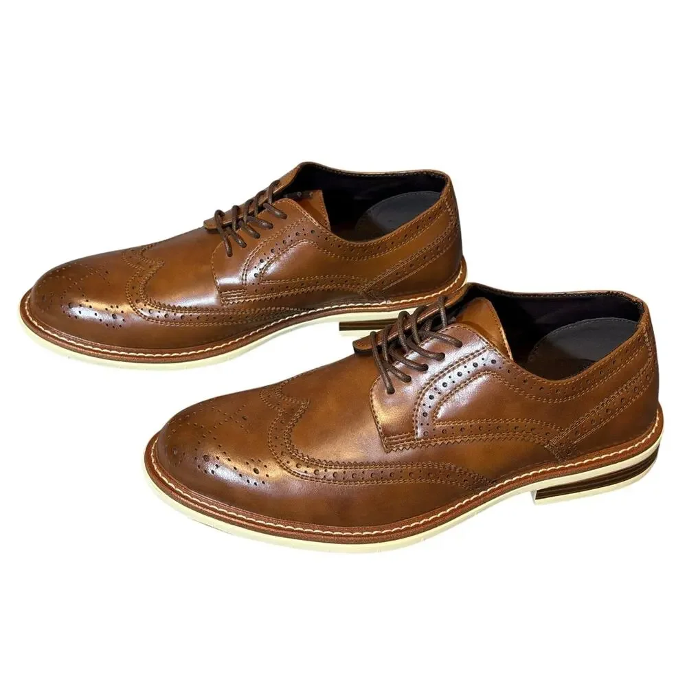 Kenneth Cole Reaction Men's Wingtip Brogue Oxford Loafers Size 9 NWOT